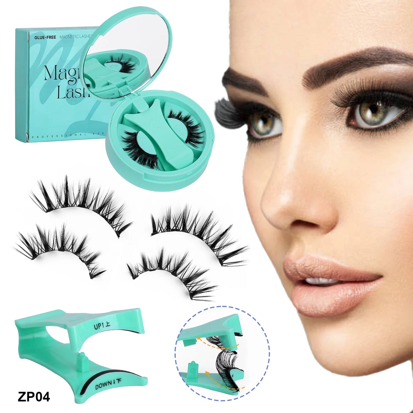 2 Pairs Magnetic Eyelashes Set