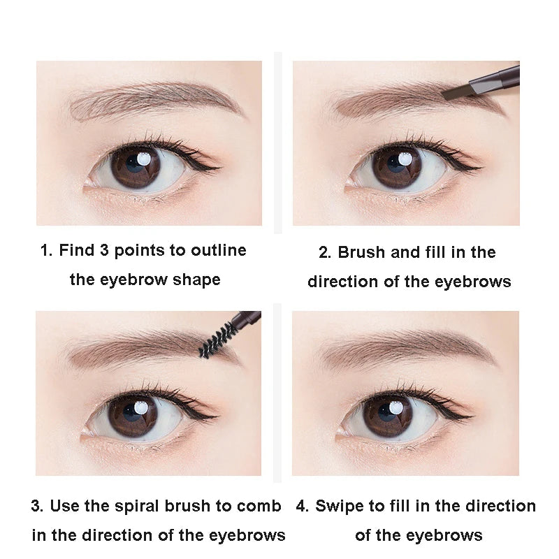 5 Colors Eyebrow Cosmetics Pencil Waterproof