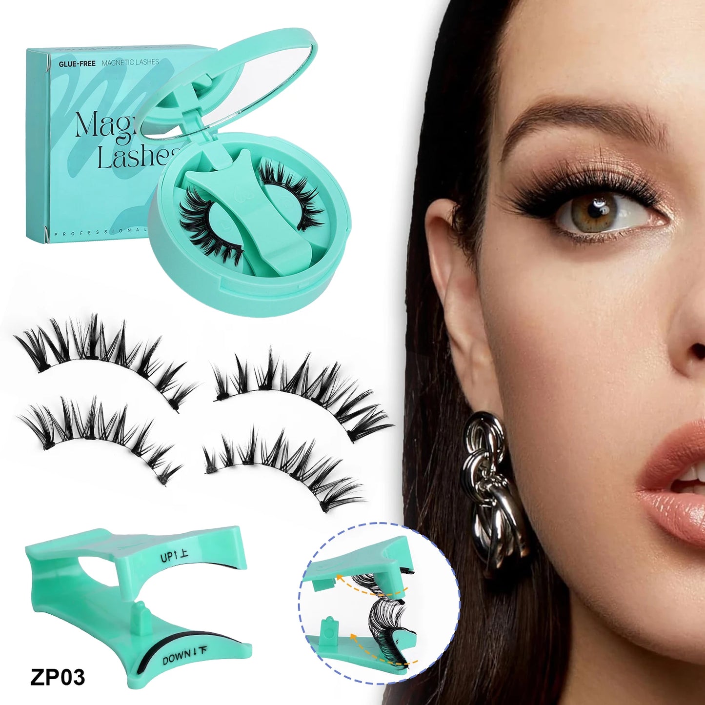 2 Pairs Magnetic Eyelashes Set