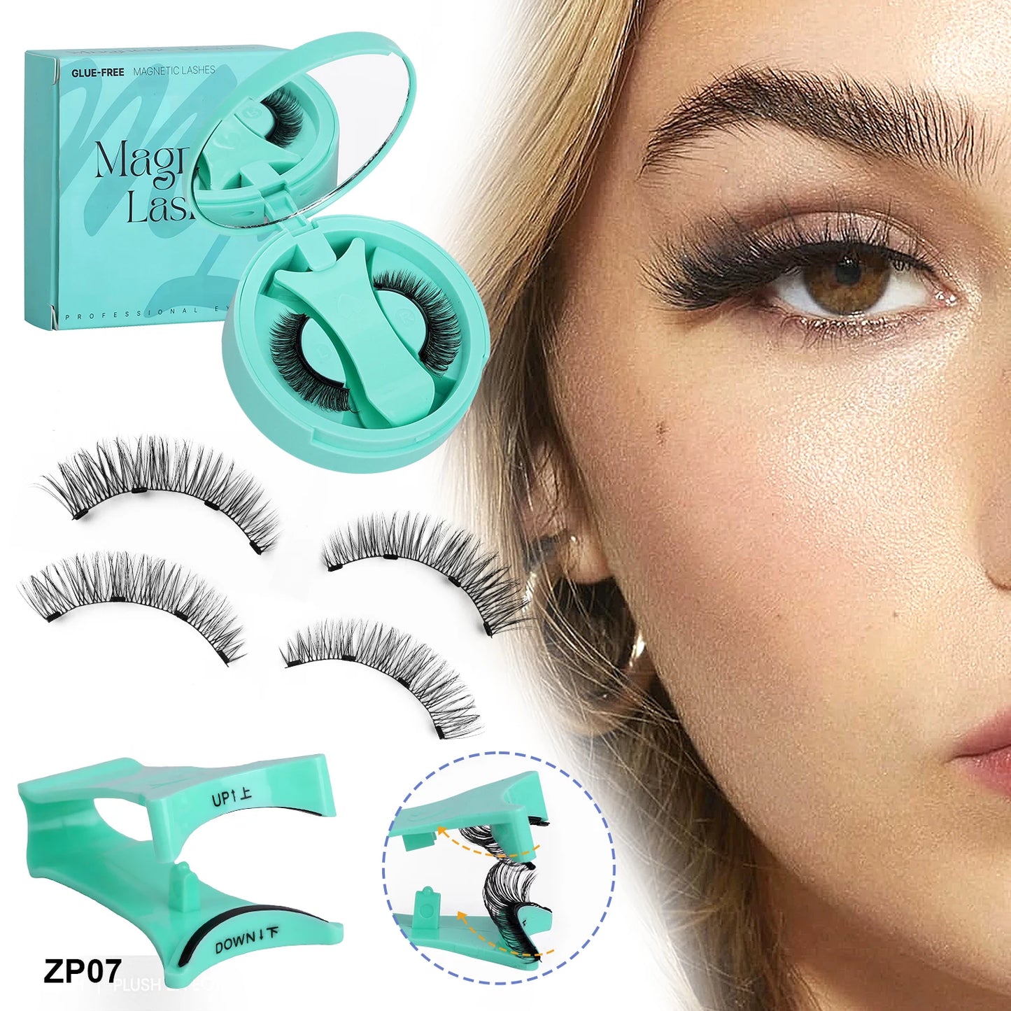 2 Pairs Magnetic Eyelashes Set