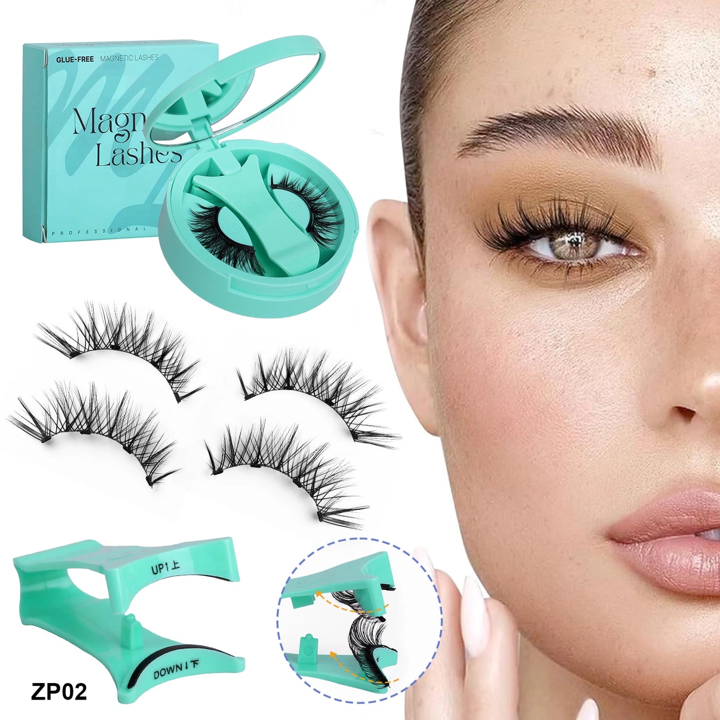 2 Pairs Magnetic Eyelashes Set