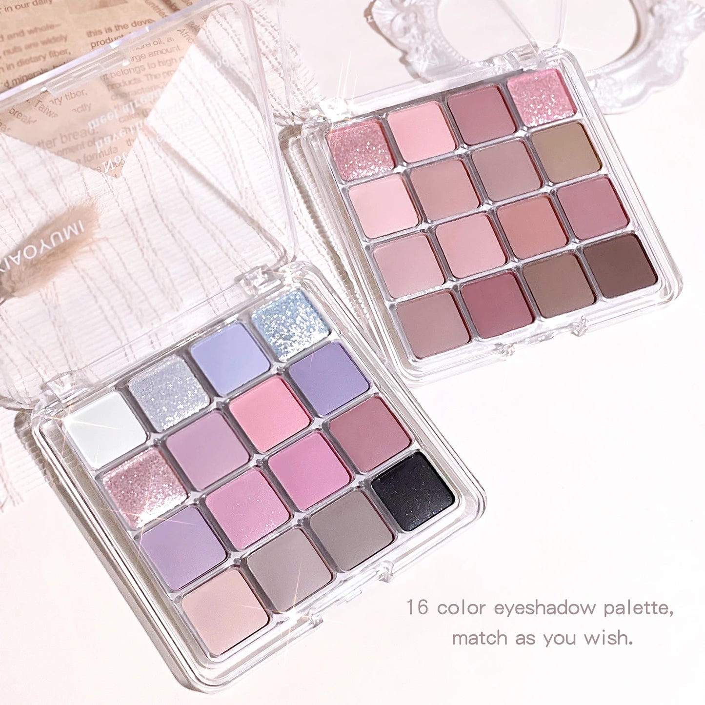 sunset magic eye shadow plate pearl matte
