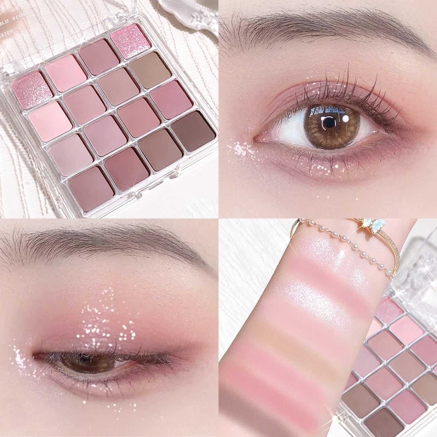 sunset magic eye shadow plate pearl matte