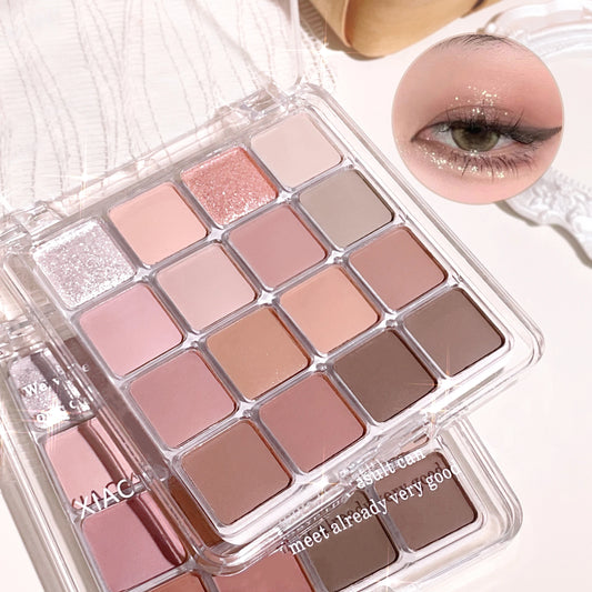sunset magic eye shadow plate pearl matte